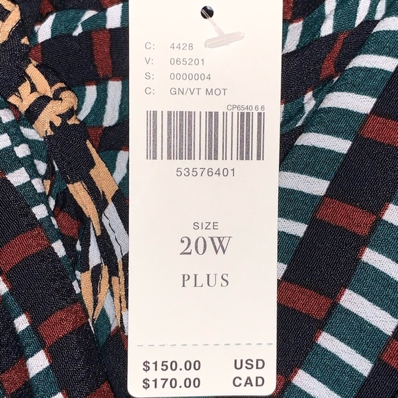 ❌SOLD❌ Anthropologie 20W Gianna Tunic Dress Plus - Picture 9 of 11